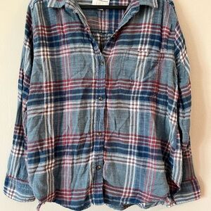 American Eagle Outfitters Multicolor Plaid Shirt 100% Cotton